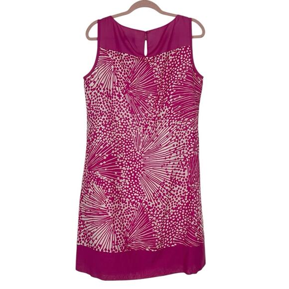 Doncaster Pink & White Patterned Mini Dress - Picture 4 of 6